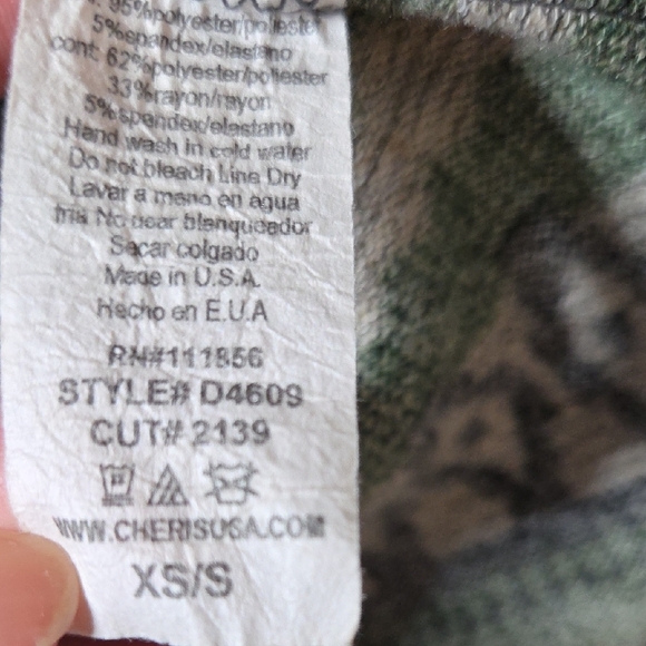 Cherish Gray and Green Print Knit Tunic Sweater - Picture 3 of 6